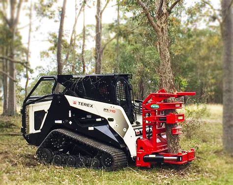 skid steer tree harvester|skid steer tree shear attachments.